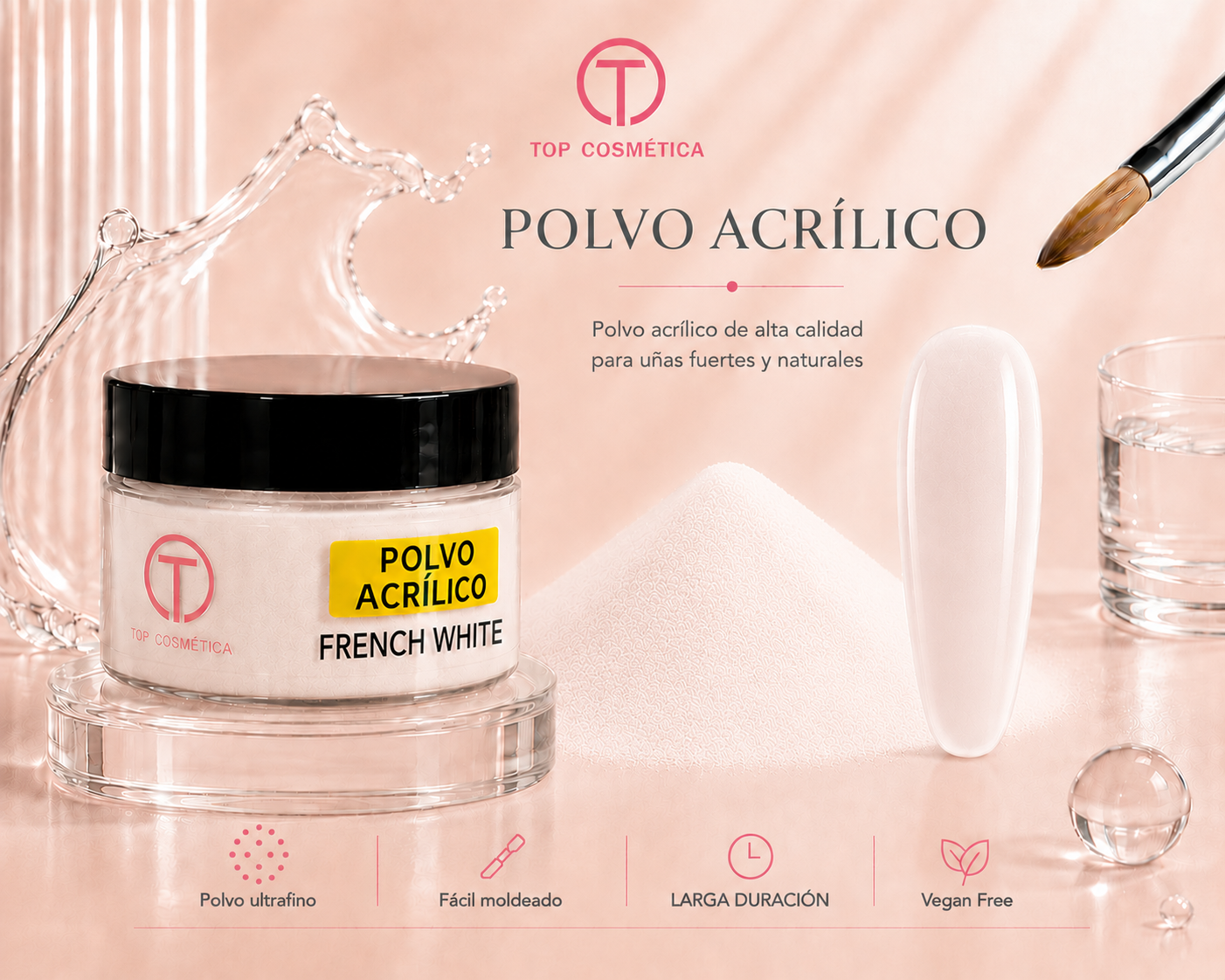 Polvo Acrílico Extra White 80G